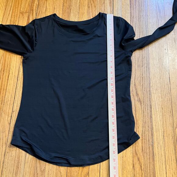 Zyia Active Shirt Womens XS Black Performance Long Sleeve Running Top - Picture 7 of 7